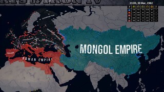 Einheitspakt Vs Roman Empire & Mongol Empire - HOI4 TNO Timelapse