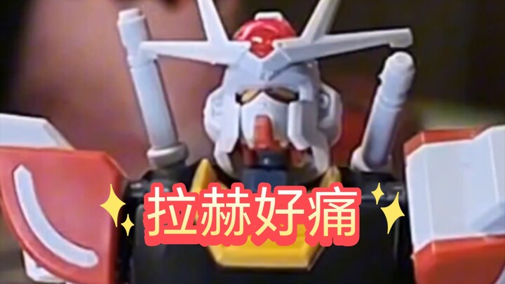 跟着说明书做，但拉赫高达好像很痛的样子