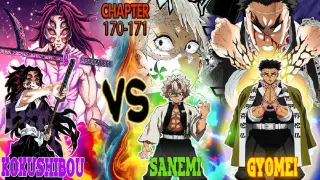 KOKUSHIBOU Vs GYOMEI AND SANEMI😯‼️Demon Slayer Infinity Castle Arc Episode 14 Chapter 170-171