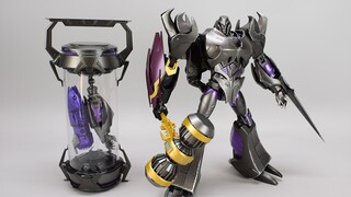 神之一手绝了！变形金刚TFP阿帕奇威震天金属战损色，神之手配件包玩具开箱