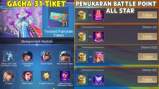 CARA UNTUNG HEMAT 31 TIKET ZENITH VEXANA & PENUKARAN BATTLE POINT SKIN, RECALL GRATIS ALLSTAR