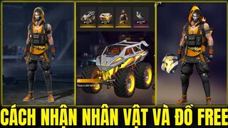 Free Fire - Cách Nhận Free Nhân Vật Leon Và Gói Đồ Ông Hoàng Booyah - Nhận Skin Xe Thính Phong Cách