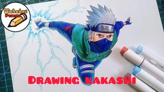 menggambar Kakashi dengan mudah