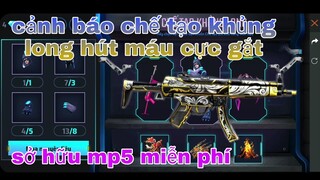 Free Fire| nhanh tay sở hữu mp5 giác đấu miễn phí, cảnh báo chế tạo khủng long hút máu cực gắt
