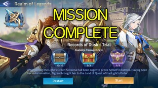 Records of Dusk - Trial (Realm of Legends) Walkthrough | Mobile Legends: Adventure