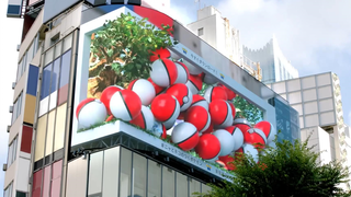 宝可梦在东京新宿街头投放了一支3d广告