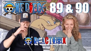 ONE PIECE EPS. 89/90 |  Chopper has joined the Straw Hats 👒 | couples first time watching