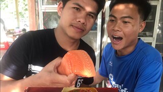 ปลาแซลมอน น้ำจิ้มซีฟู้ด