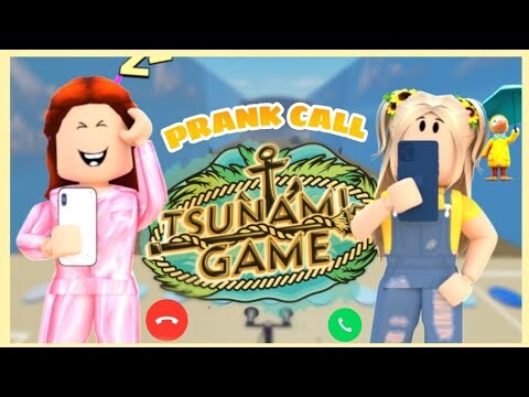 Kalau Kita Kena Ombak Harus PRANK CALL SESEORANG ☎️🌊 || Roblox Tsunami Game Indonesia