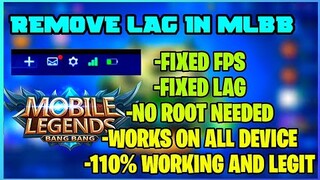 LATEST TRICKS TO FIX LAG AND FPS DROP IN MOBILE LEGENDS | 100% NO CLICKBAIT