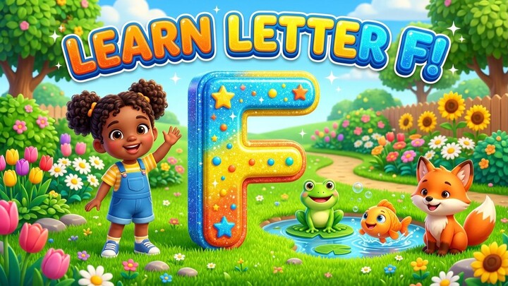F Is for Fish 🐟 | Letter F Song for Kids | ABC Alphabet Song | Learn F