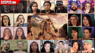 Attack on Titan Season 2 Episode 12 [END] Reaction Mashup | 進撃の巨人