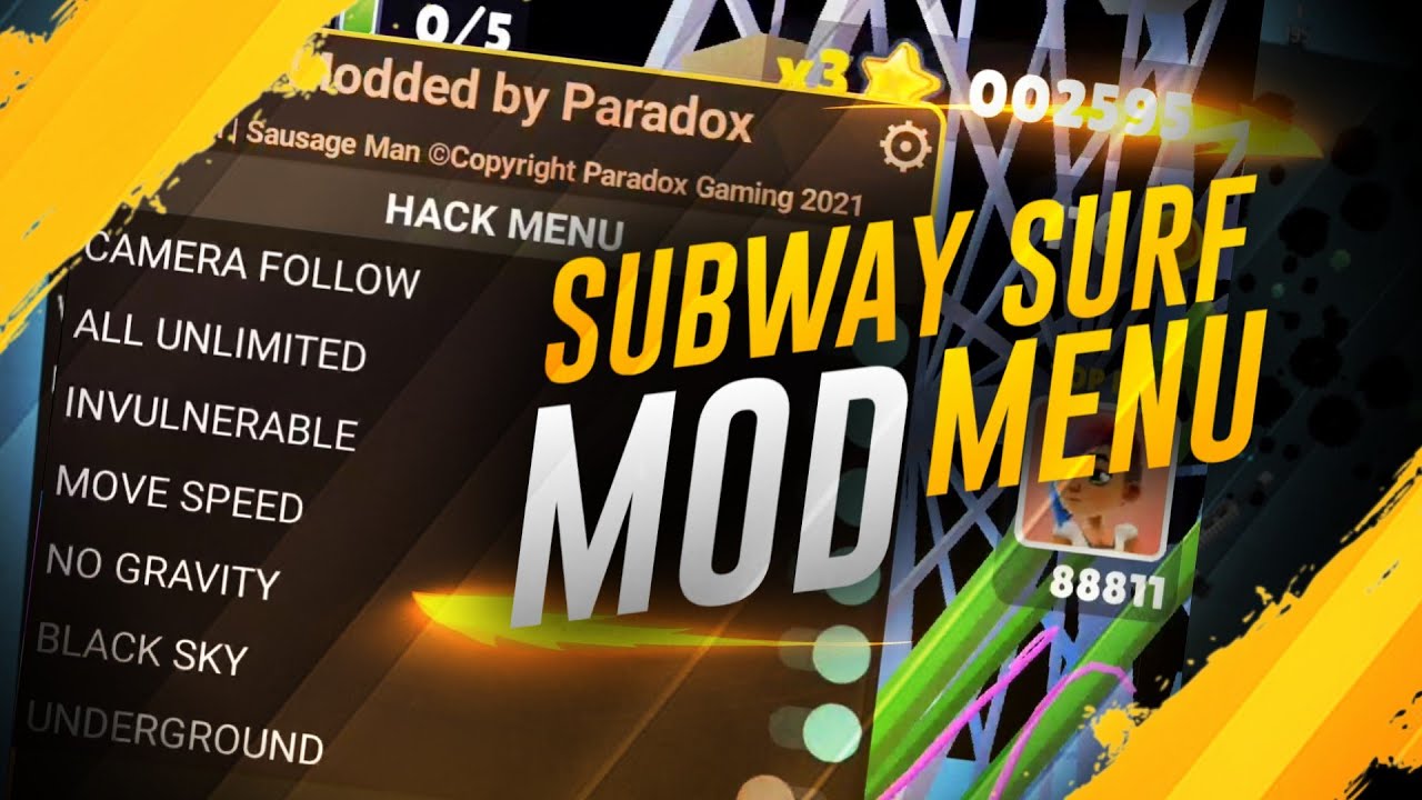 SUBWAY SURF V2.28.0 MOD MENU BY PARADOX - BiliBili