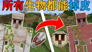 MC当任何生物的皮都可以制作成装备2？装备可以提供不同的效果！我的世界Minecraft
