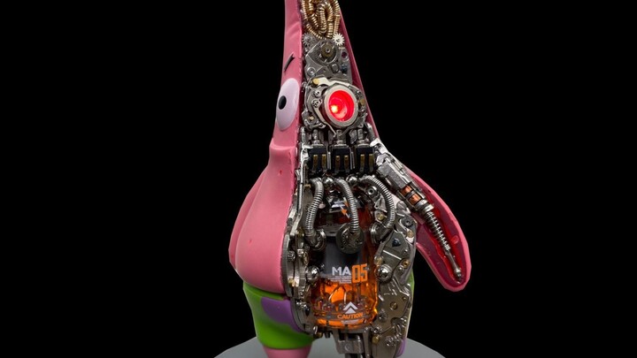 Super simple! Go and change Patrick's star into alloy punk style.