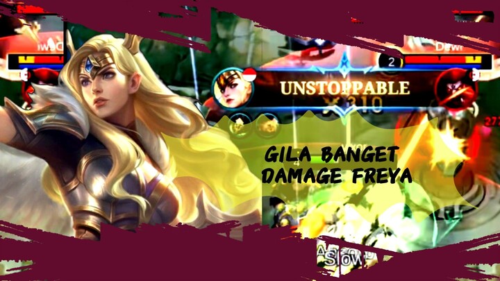 Freya Full Damage di Gold Lane
