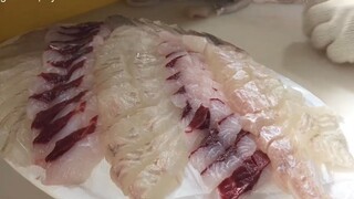 Phi lê Cá Thờn bơn, Cá Đối, Cá Đá, Sashimi cá tươi sống- Tinh hoa ẩm thực