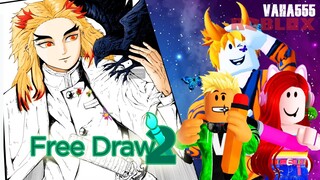 Roblox พี่เก็ตวาดเร็นโงคุ เคียวจูโร่ อย่างเทพ  - Roblox Free Draw 2  ft @Ultraget [vaha555]