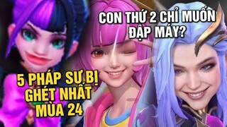 Tốp Mỡ | TOP 5 PHÁP SƯ BỊ GHÉT NHẤT MOBILE LEGENDS MÙA 24?! CON THỨ 2 CHỈ MUỐN... ĐẬP MÁY?? | MLBB