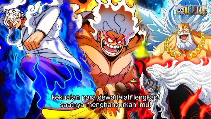 ONE PIECE TERBARU - GOROSEI KETAKUTAN! NIKA, LUNARIAN & 3 DEWA AKHIRNYA BERSATU! INI TERLALU GILA!