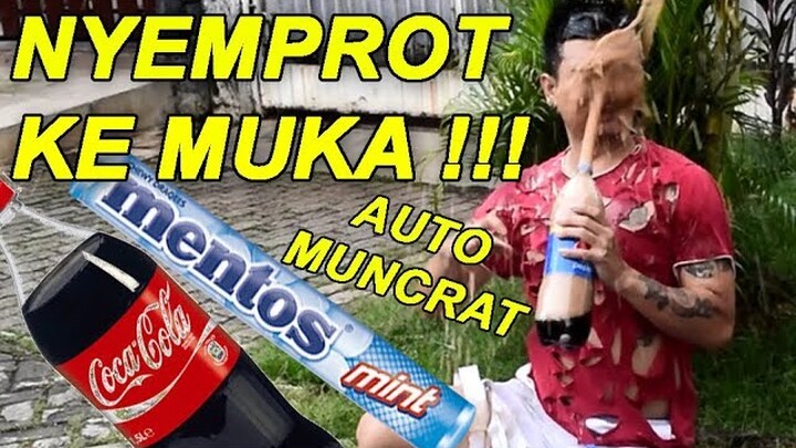 COCA COLA + MENTOS PRANK AUTO MUNCRAT ( Pepsi )