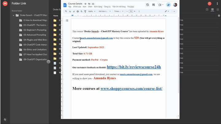 [$20] Drake Surach – ChatGTP Mastery Course
