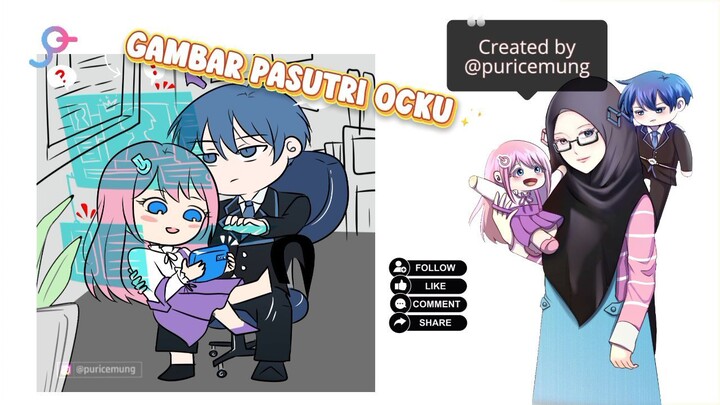 Gambar Pasutri OC spesial Valentine Speedpaint Medibangpaint