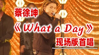 【4K】Cai Xukun sings a Broadway musical? Live debut of his new song "What a Day"!
