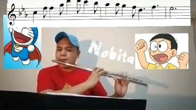 Me Playing Doraemon...flute