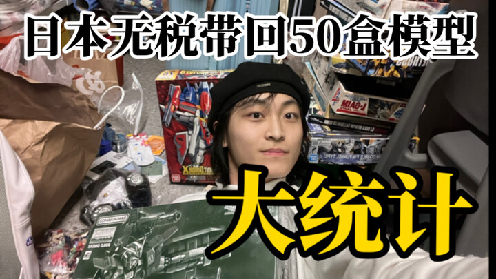 没错！那个男人从日本买了50盒高达模型回国