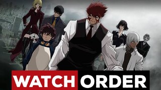 How to Watch - [ Kekkai Sensen ] Blood Blockade Battlefront - Watch Order Guide