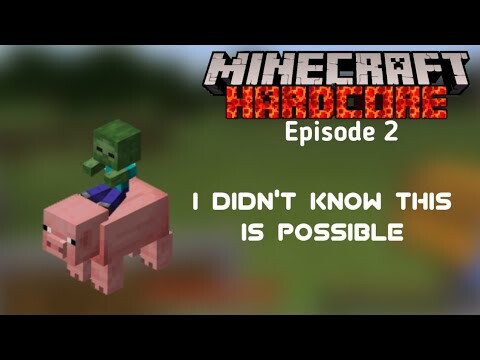 A pig spawned with...? Minecraft Hardcore (#2)