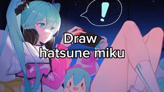 Redraw hatsune miku