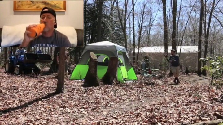 Psycho Dad Flattens Gaming Lair *SECOND ANGLE* Uncle Larry's Reaction