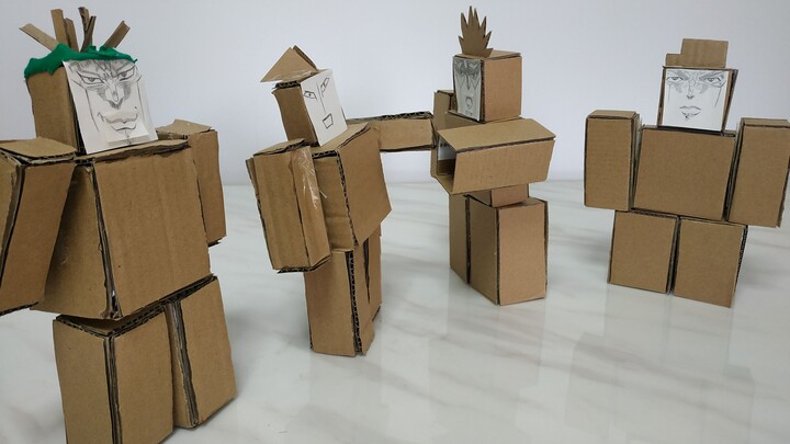 Cardboard Man dio ต่อสู้กับ Jotaro [Cardboard Man Series]