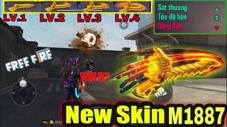 Xuất Hiện Quái Vật Skin “M1887 GOLDEN  EAGLE” Sức Mạnh Khủng Khiếp Dễ One Shot Hơn | Free Fire