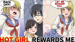 I Helped A Little Girl On The Train And A Hot Scary Girl Suddenly Wants To Reward Me (Comic Dub)