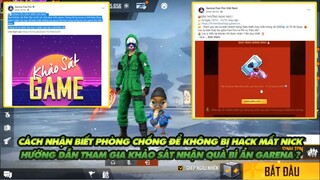 FREE FIRE | HƯỚNG DẪN ANH EM CÁCH NHẬN BIẾT LỪA ĐẢO HACK NICK ĐỂ PHÒNG TRÁNH - NHẬN QUÀ BÍ ẨN GARENA