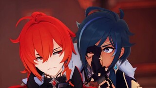 Kaeya who won't let Diluk sleep