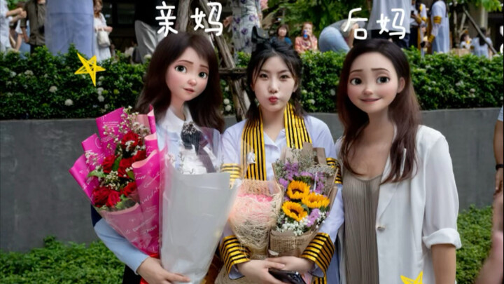 Oh no! Biological mom runs into stepmom!