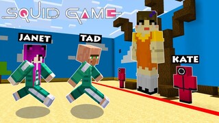 I played Squid Game on Minecraft with Janet and Kate!