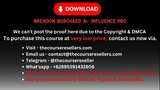 Brendon Burchard â€“ Influence Pro