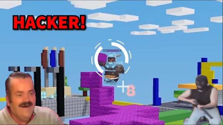 I defeated a Hacker in Roblox Bedwars