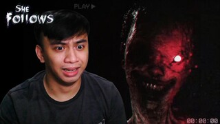 HINAHABOL NIYA KO!! | Playing She Follows Horror Indie Game (TAGALOG)