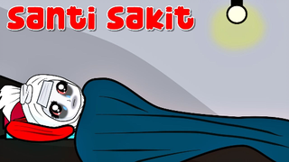 Pocong Santi part 12 - Santi Sakit - Kartun Hantu Lucu