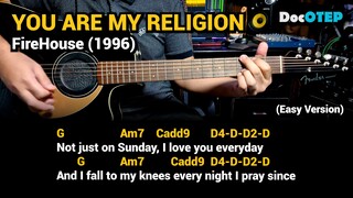 You Are My Religion - FireHouse (1996) Easy Guitar Chords Tutorial with Lyrics Part 2 REELS
