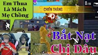 [Free Fire] Thông Gaming Gạ Kèo Solo Cùng Chị Dâu Troll Mách Mẹ Chông Khiến Chị Dâu Sợ Tím Mặt