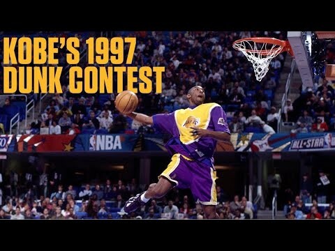 Kobe Bryant Wins 1997 NBA Slam Dunk Contact At The Age Of 18