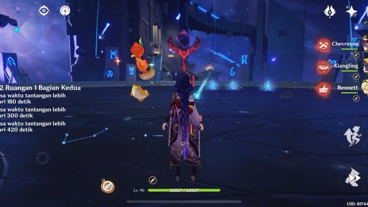 Genshin Impact - Spiral Abbys Lantai 12 Ruangan 1 Bagian Kedua ( Raiden )