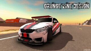 BMW M4 WITH GRUNGE LINE CAR DESIGN || CAR PARKING MULTIPLAYER